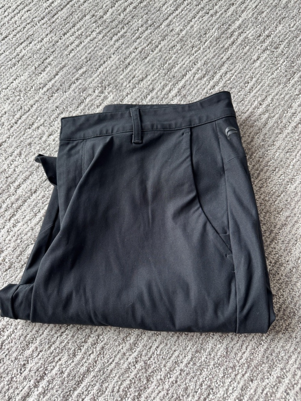 fabletics Black Athletic classic Pants with Subtle Stitch Detail